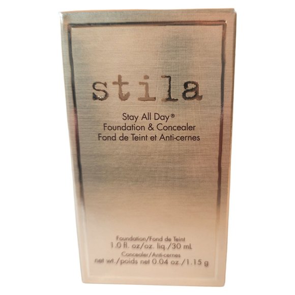 Stila Stay All Day Foundation & Concealer - #12 Caramel 1 oz NEW SEALED - Picture 3 of 7